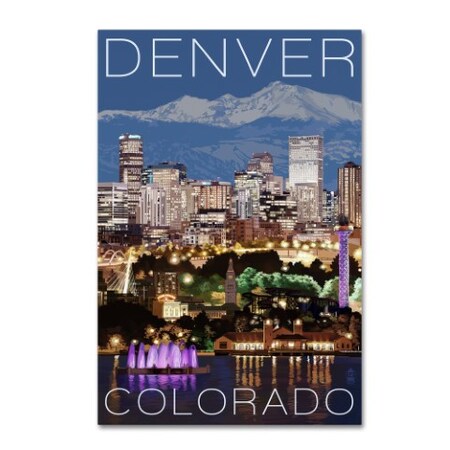 Trademark Fine Art Lantern Press 'Night 2' Canvas Art, 16x24 ALI9321-C1624GG